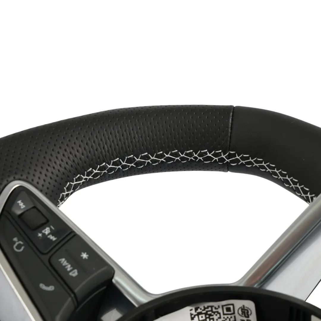 Audi TT 8S Steering Wheel S-Line NEW Black Leather Flat Bottom - SKU 8S0419091AB-1 - Part number 8S0419091AB