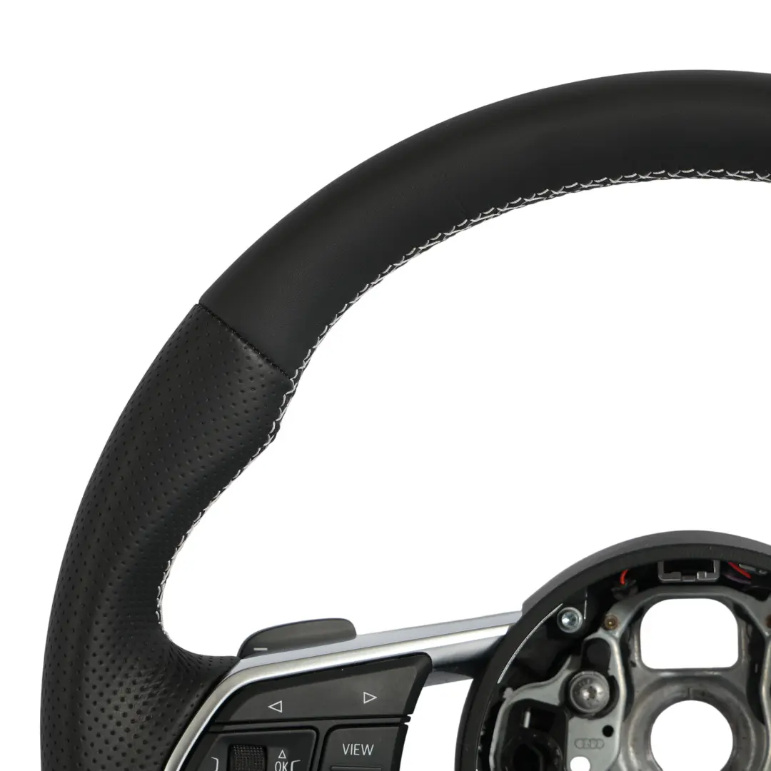 8S Volant S-Line NEUF Cuir Noir Fond Plat pour Audi TT à propos du numéro de pièce 8S0419091AB Audi TT 8S Volant S-Line NEUF Cuir Noir Fond Plat - SKU 8S0419091AB-1 - Numéro de pièce 8S0419091AB