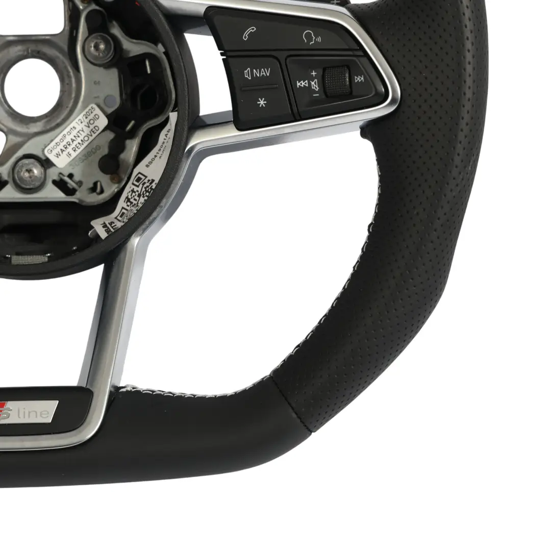 Audi TT 8S Lenkrad S-Line NEU Schwarz Leder Flachboden - SKU 8S0419091AB-1 - Teilenummer 8S0419091AB