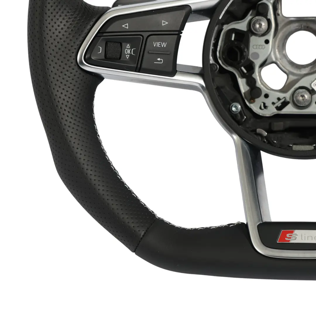Audi TT 8S Volante S-Line NUEVO Cuero Negro Fondo Plano - SKU 8S0419091AB-1 - Número de pieza 8S0419091AB