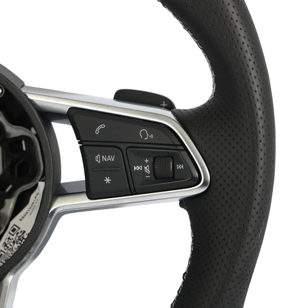 Audi TT 8S Volant S-Line NEUF Cuir Noir Fond Plat - SKU 8S0419091AB-1 - Numéro de pièce 8S0419091AB