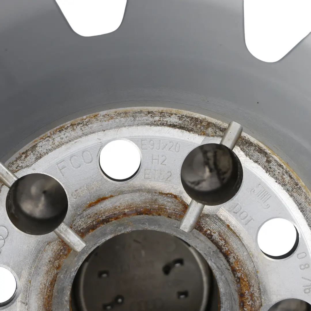 8S Silver Wheel Alloy Rim 20" 9J ET:52 Multi Spoke to Audi TT with Part number 8S0601025S Audi TT 8S Silver Wheel Alloy Rim 20" 9J ET:52 Multi Spoke - SKU 8S0601025S-1 - Part number 8S0601025S