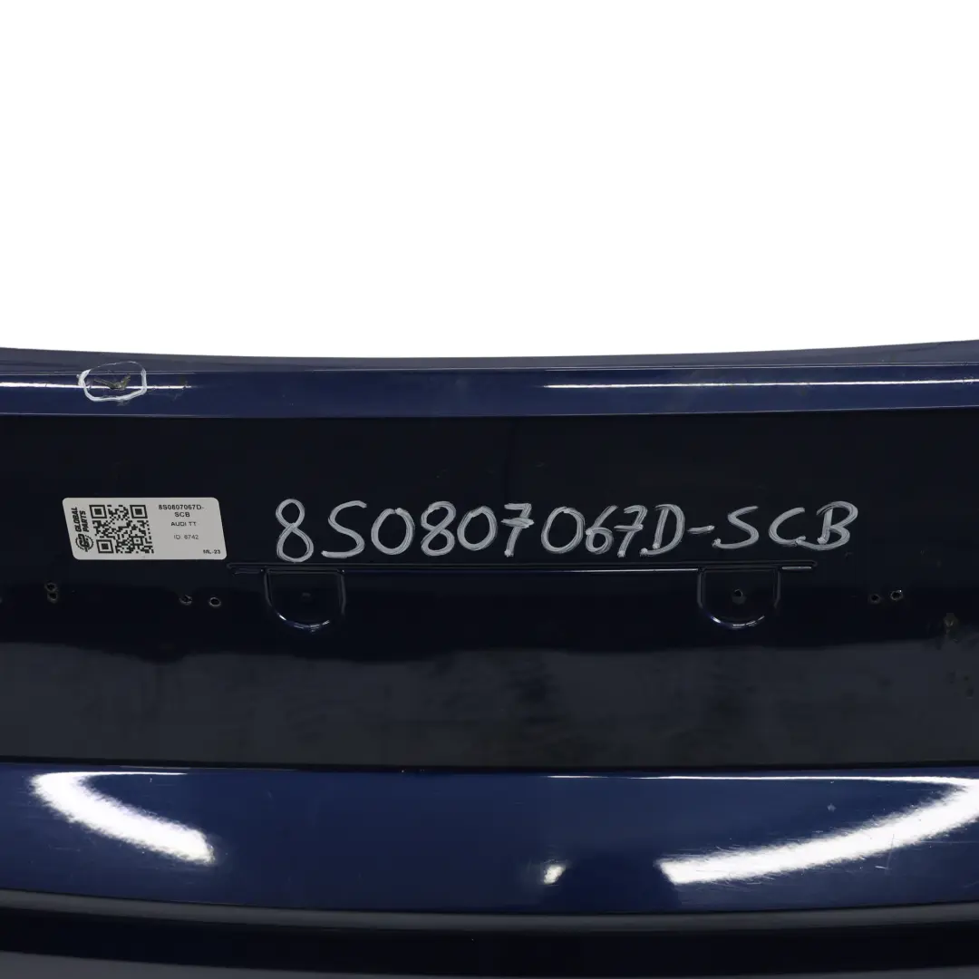 Audi TT FV Zderzak Tylny Scuba Blue Niebieski Metalik - X5Q - SKU 8S0807067D-SCB - Numer Części 8S0807067D