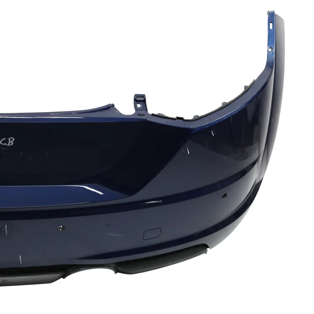 Bumper Trim Panel Covering Scuba Blue Metallic - X5Q to Audi TT FV Rear with Part number 8S0807067D Audi TT FV Rear Bumper Trim Panel Covering Scuba Blue Metallic - X5Q - SKU 8S0807067D-SCB - Part number 8S0807067D