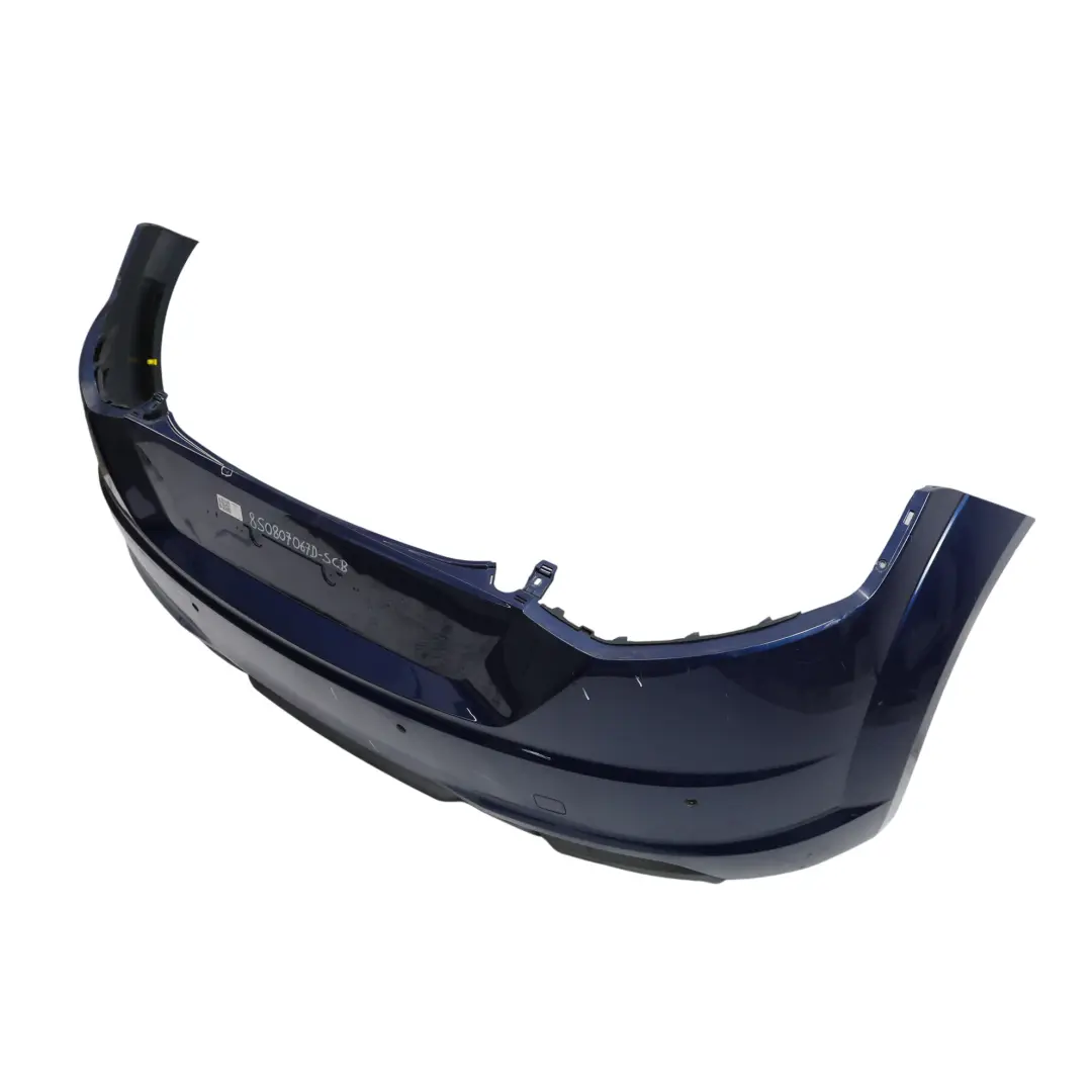 Bumper Trim Panel Covering Scuba Blue Metallic - X5Q to Audi TT FV Rear with Part number 8S0807067D Audi TT FV Rear Bumper Trim Panel Covering Scuba Blue Metallic - X5Q - SKU 8S0807067D-SCB - Part number 8S0807067D