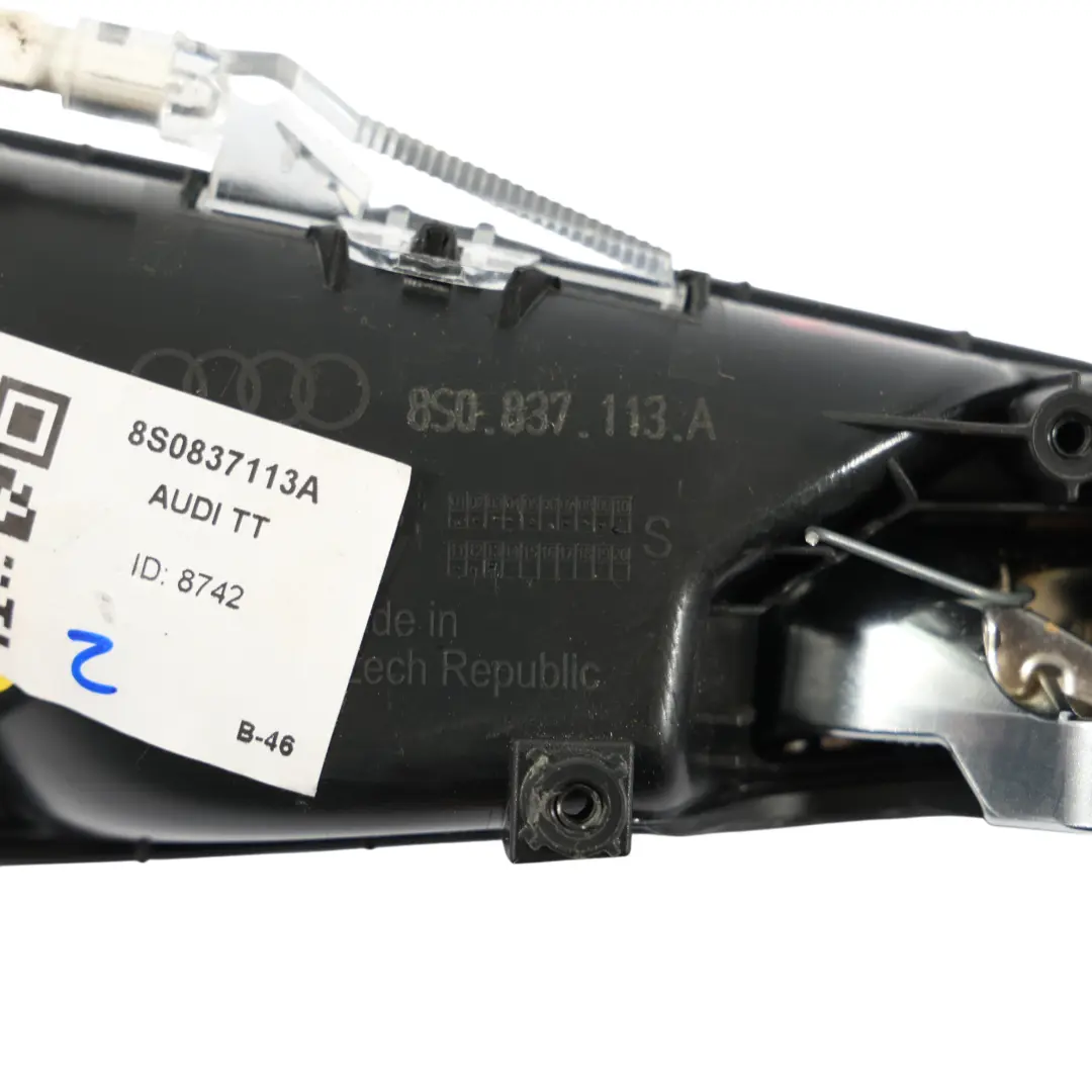 Audi TT FV 8S Door Opening Handle Grab Interior Trim Front Left N/S 8S0837019A - SKU RHD-8S0837113A - Part number 8S0837113A