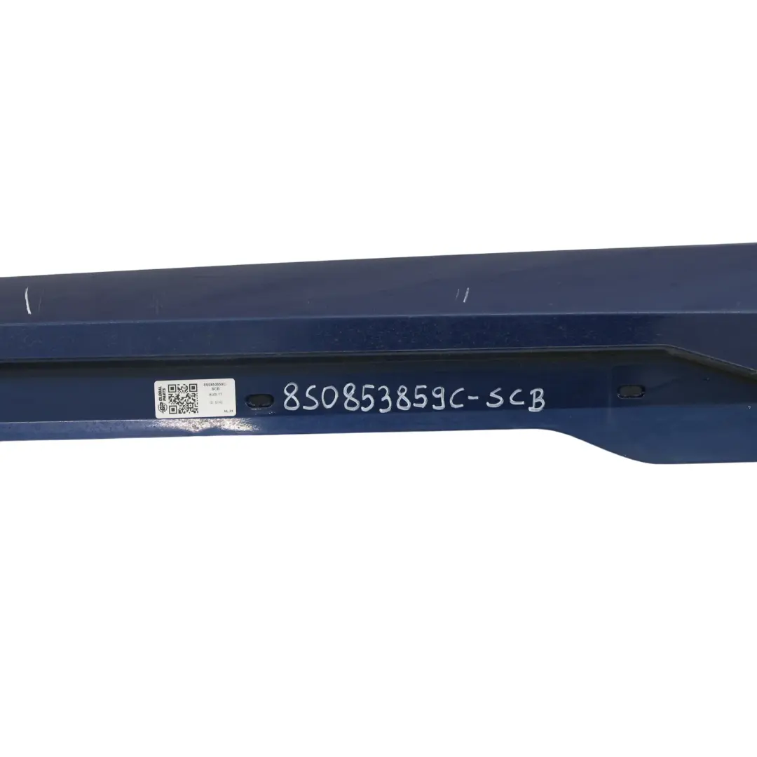 Bas De Caisse Gauche Scuba Blue Bleu Métallisé - X5Q pour Audi TT FV à propos du numéro de pièce 8S0853859C Audi TT FV Bas De Caisse Gauche Scuba Blue Bleu Métallisé - X5Q - SKU 8S0853859C-SCB - Numéro de pièce 8S0853859C