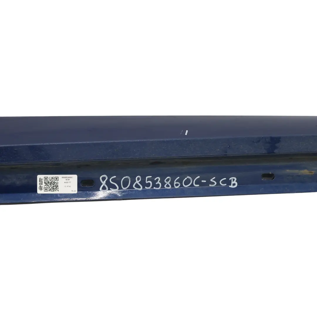 Faldón Lateral Derecho Panel Cubre Umbral De Puerta Scuba Blue - X5Q para Audi TT FV con número de pieza 8S0853860C Audi TT FV Faldón Lateral Derecho Panel Cubre Umbral De Puerta Scuba Blue - X5Q - SKU 8S0853860C-SCB - Número de pieza 8S0853860C