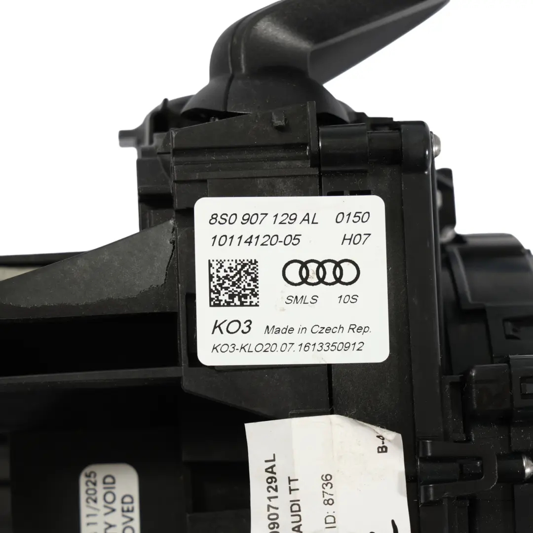 Audi TT FV 8S Switch Cluster Wiper Stalk Indicator Cruise Control 8S0907129AK - SKU 8S0907129AL - Part number 8S0907129AL