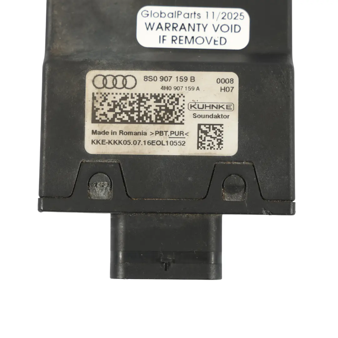 Acoustic Controller Control Module Unit ECU to Audi TT FV with Part number 8S0907159B Audi TT FV Acoustic Controller Control Module Unit ECU - SKU 8S0907159B - Part number 8S0907159B