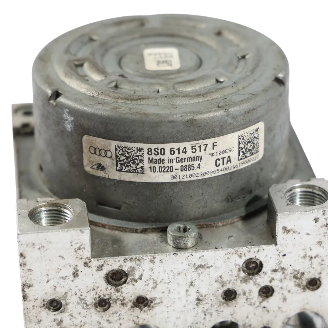 Mk3 8S Bomba Freno ABS ESP Módulo Unidad Control 8S0614517F para Audi TT con número de pieza 8S0907379F Audi TT Mk3 8S Bomba Freno ABS ESP Módulo Unidad Control 8S0614517F - SKU 8S0907379F - Número de pieza 8S0907379F