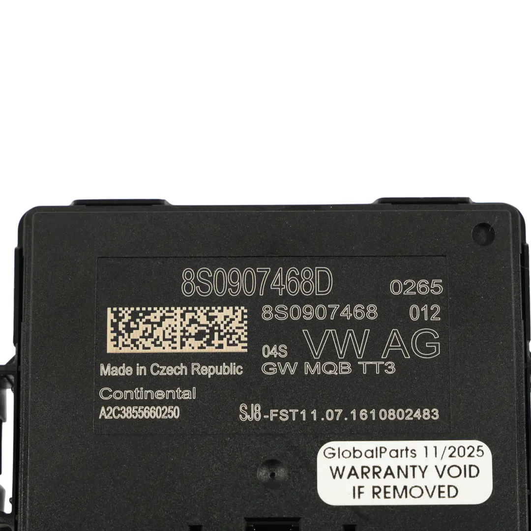 Mk3 8S Gateway Modul Schnittstelle Datenbus Steuergerät für Audi TT FV mit Teilenummer 8S0907468D Audi TT FV Mk3 8S Gateway Modul Schnittstelle Datenbus Steuergerät - SKU 8S0907468D - Teilenummer 8S0907468D