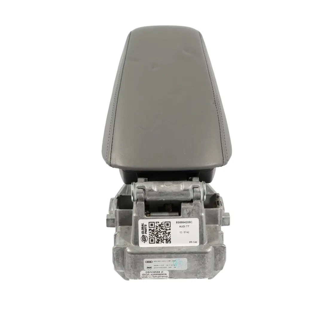 8S Centre Console Arm Rest Tray Storage Leather Grey to Audi TT FV with Part number 8S8864208C Audi TT FV 8S Centre Console Arm Rest Tray Storage Leather Grey - SKU 8S8864208C - Part number 8S8864208C