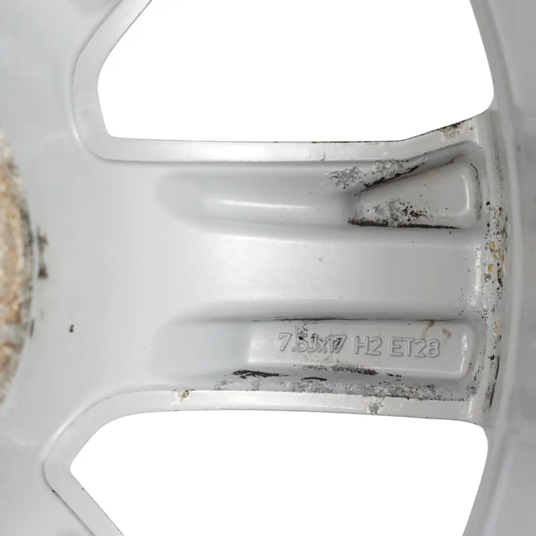 Audi A5 8T Cerchio In Lega Argento 17" 7.5J ET:28 7-Spoke - SKU 8T0601025C-5 - Numero di parte 8T0601025C