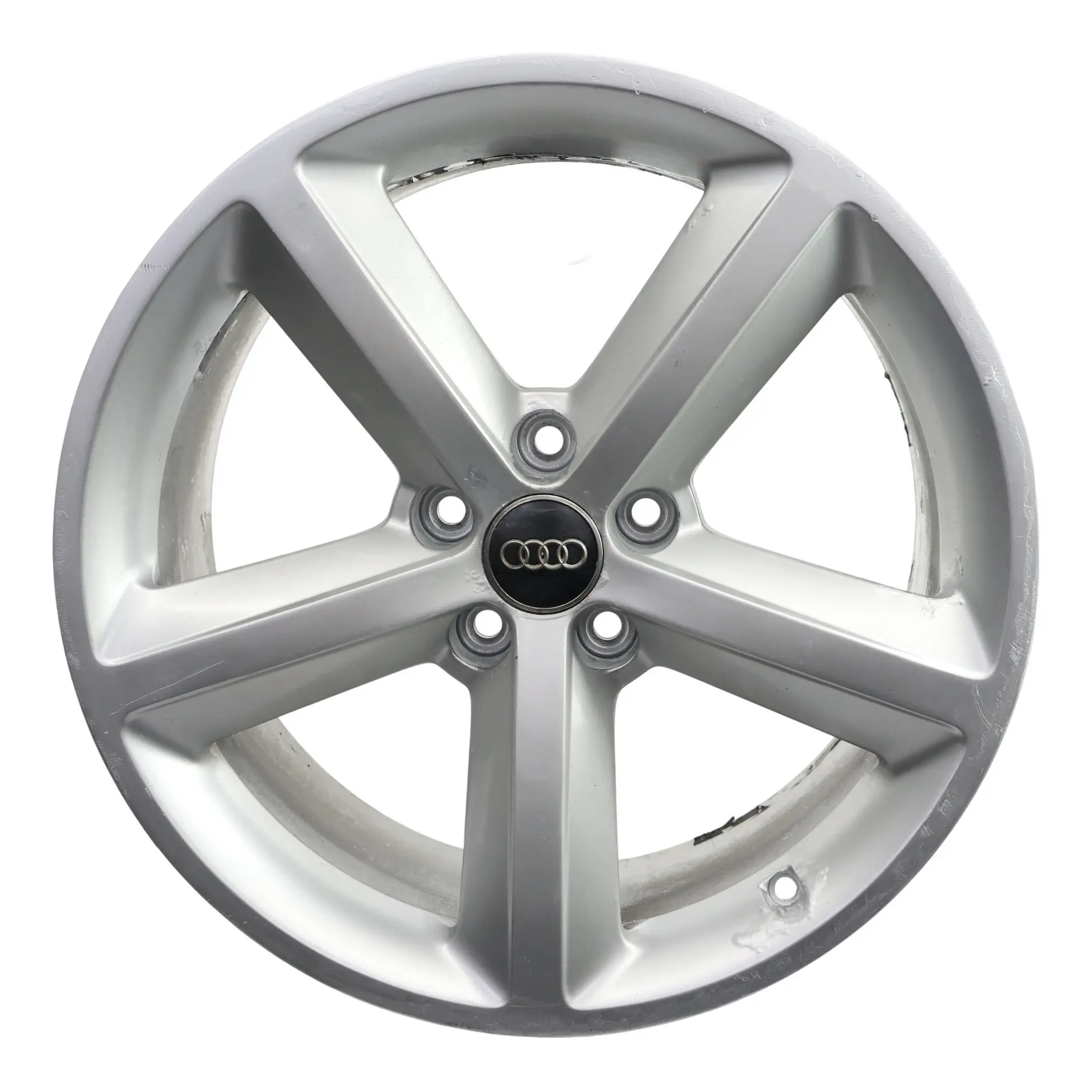 Audi A5 8T Wheel Alloy Rim Silver 18" 8.5J ET:29 Star Spoke 8T0601025M