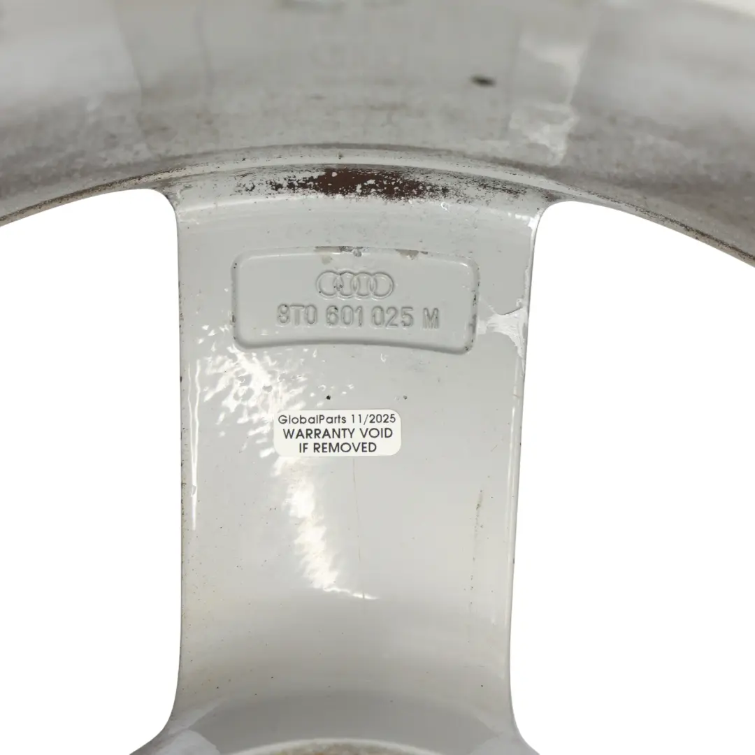 Audi A5 8T Wheel Alloy Rim Silver 18" 8.5J ET:29 Star Spoke - SKU 8T0601025M-4 - Part number 8T0601025M