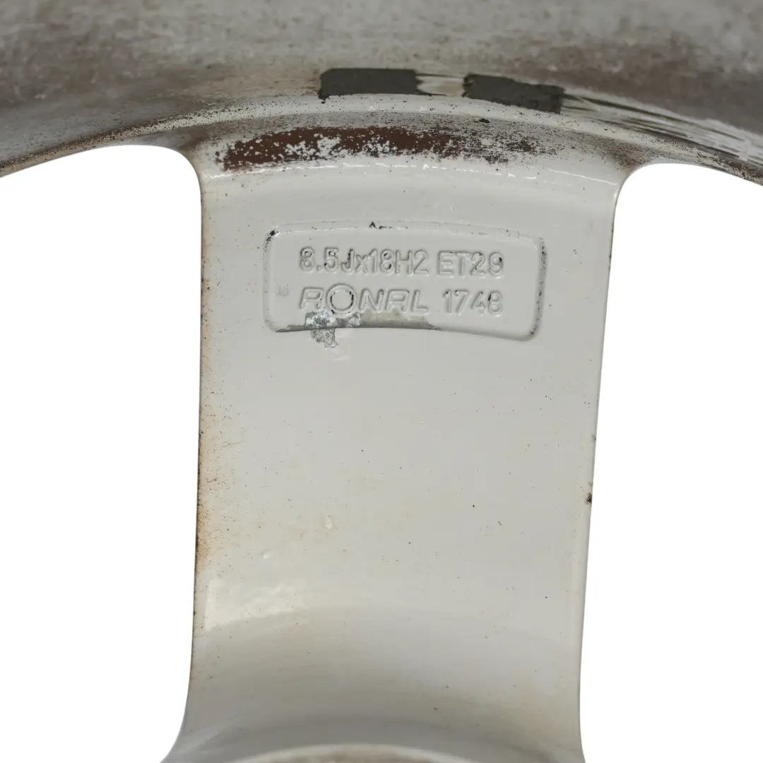 Audi A5 8T Wheel Alloy Rim Silver 18" 8.5J ET:29 Star Spoke - SKU 8T0601025M-4 - Part number 8T0601025M