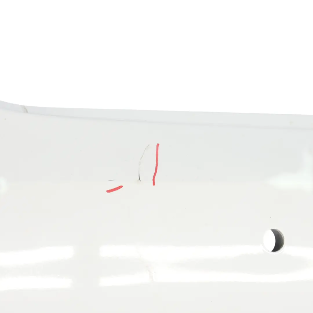 Audi A5 8T Rear Bumper Trim Panel Covering Glacier White Pearl - S9R - SKU 8T0807067D-MGW - Part number 8T0807067D