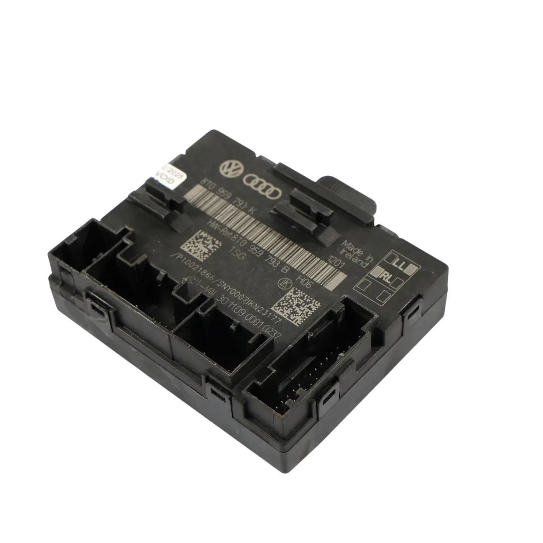Door Control Unit Module Front Driver's Side to Audi A4 B8 A5 8T with Part number 8T0959793K Audi A4 B8 A5 8T Door Control Unit Module Front Driver's Side - SKU 8T0959793K - Part number 8T0959793K