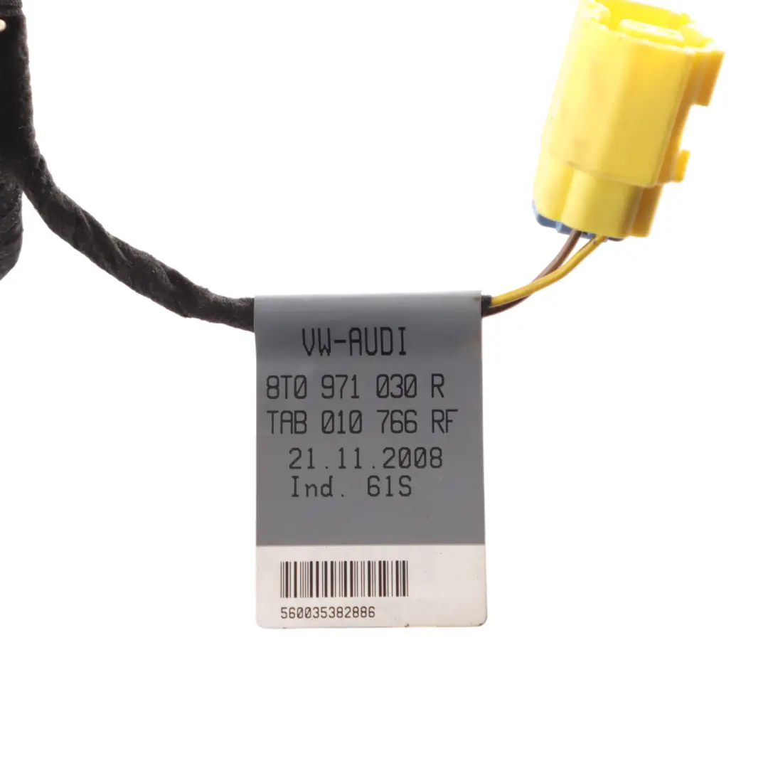 Front Door Wiring Loom Harness Passenger Side to Audi A5 8T Coupe with Part number 8T0971030R Audi A5 8T Coupe Front Door Wiring Loom Harness Passenger Side - SKU 8T0971030R - Part number 8T0971030R