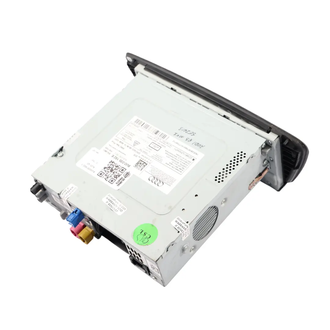 Audi Q3 8U Multimedia MMI Radio CD Sat Nav Head Unit Module ECU - SKU 8U0035192E-1 - Part number 8U0035192E