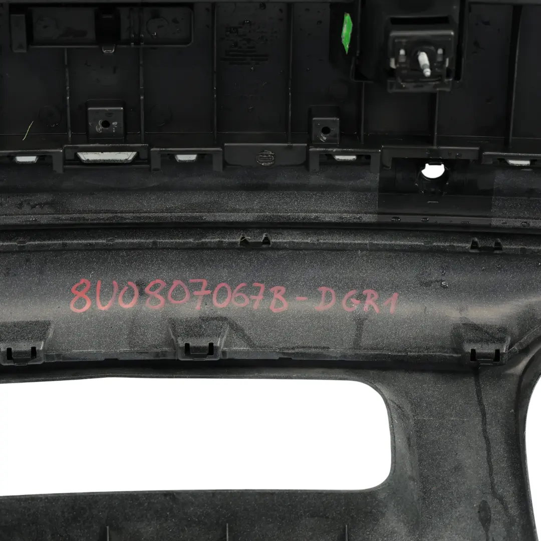 Audi Q3 8U Rear Bumper Trim Panel Covering Daytona Grey Pearl Effect - Z7S - SKU 8U0807067B-DGR1 - Part number 8U0807067B