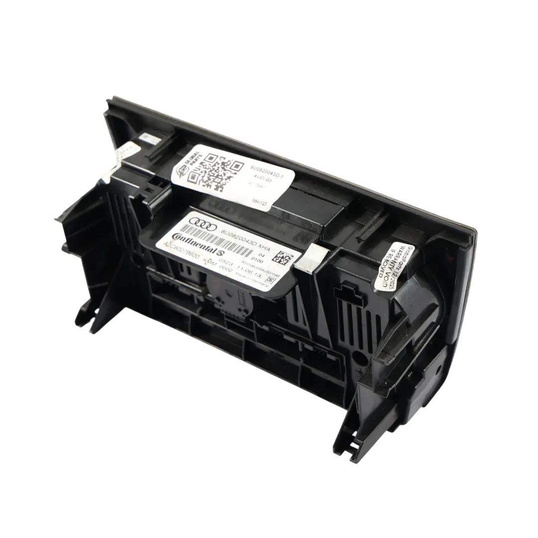 Panneau Commande Chauffage Climatisation Tableau Bord A/C pour Audi Q3 8U à propos du numéro de pièce 8U0820043D Audi Q3 8U Panneau Commande Chauffage Climatisation Tableau Bord A/C - SKU 8U0820043D-1 - Numéro de pièce 8U0820043D