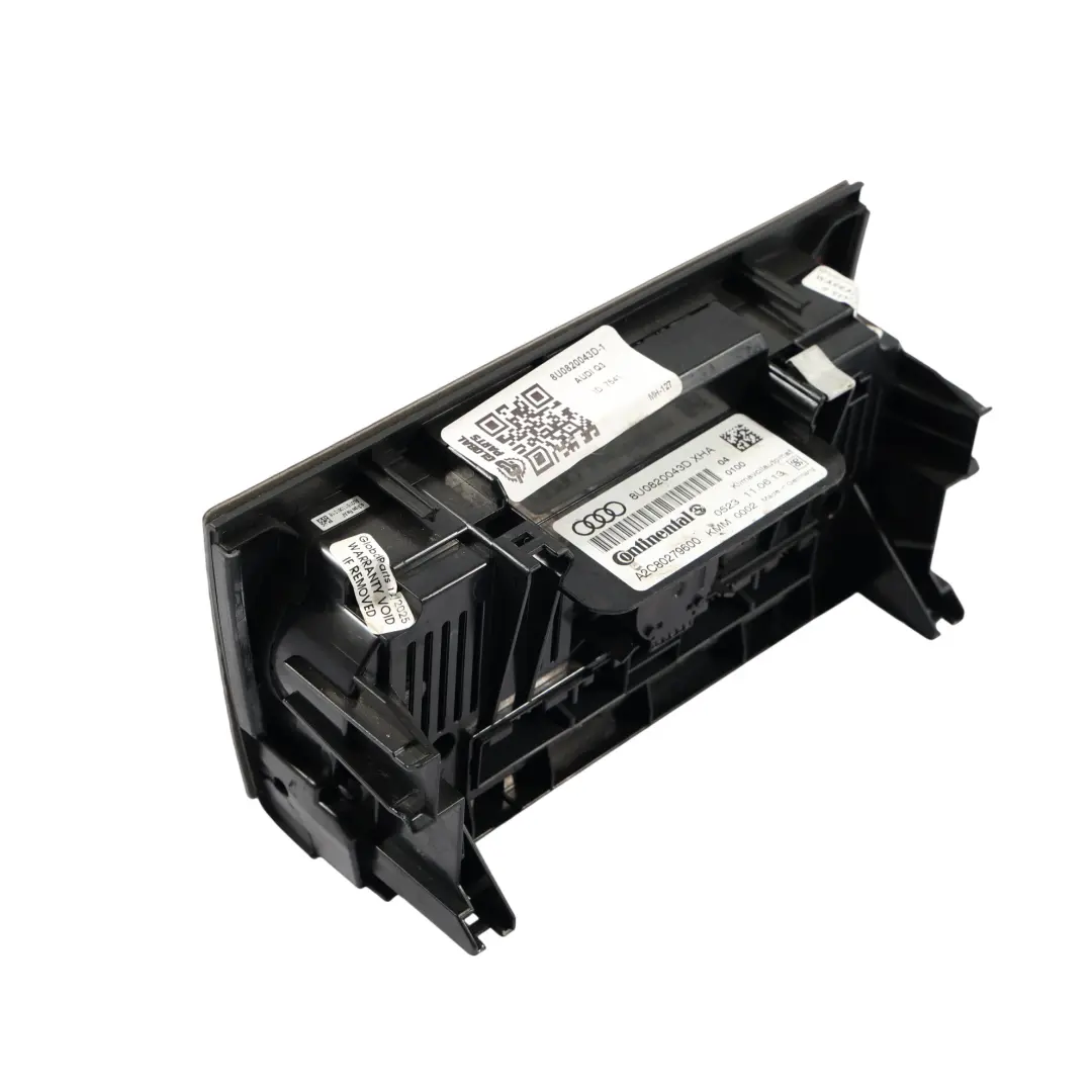 Salpicadero Calefacción Climatizador Panel Interruptor A/C para Audi Q3 8U con número de pieza 8U0820043D Audi Q3 8U Salpicadero Calefacción Climatizador Panel Interruptor A/C - SKU 8U0820043D-1 - Número de pieza 8U0820043D