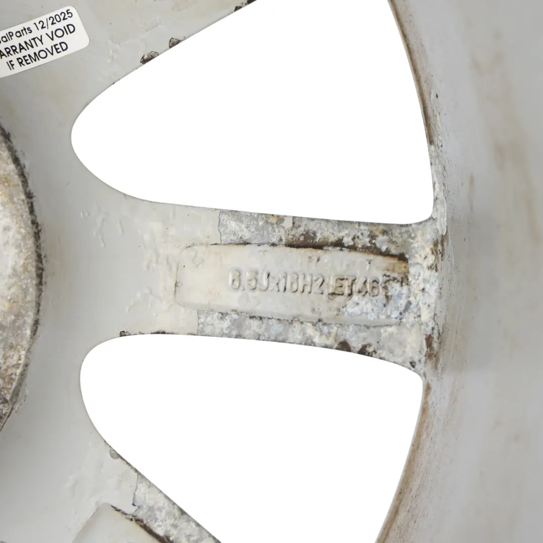 Audi A3 8V Argento Cerchio in lega 16" 6.5J ET46 8V0601025BM - SKU 8V0601025BM-2 - Numero di parte 8V0601025BM-2