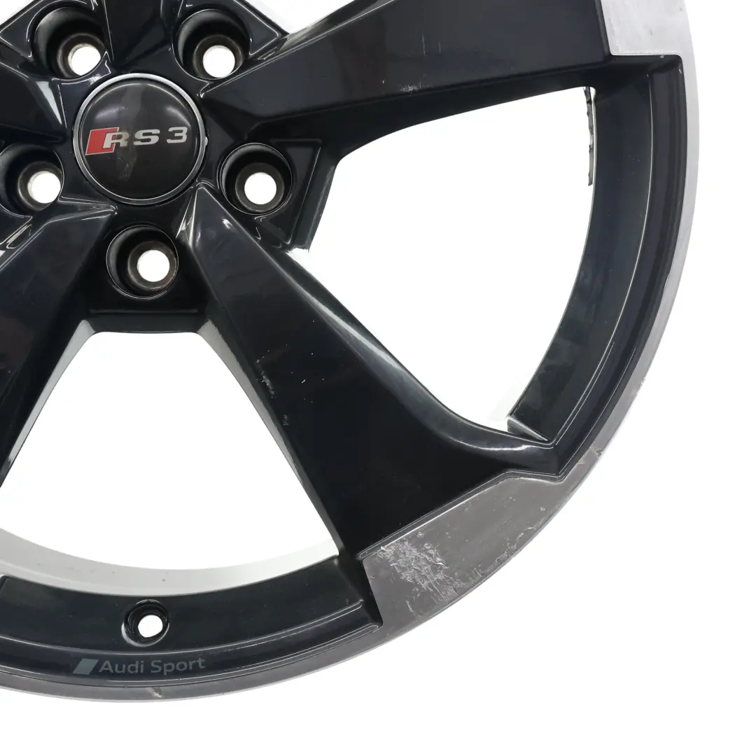 Schwarzer Rotor Alufelge 19" 8,0J ET:49 für Audi A3 RS3 8V mit Teilenummer 8V0601025FA Audi A3 RS3 8V Schwarzer Rotor Alufelge 19" 8,0J ET:49 - SKU 8V0601025FA-1 - Teilenummer 8V0601025FA