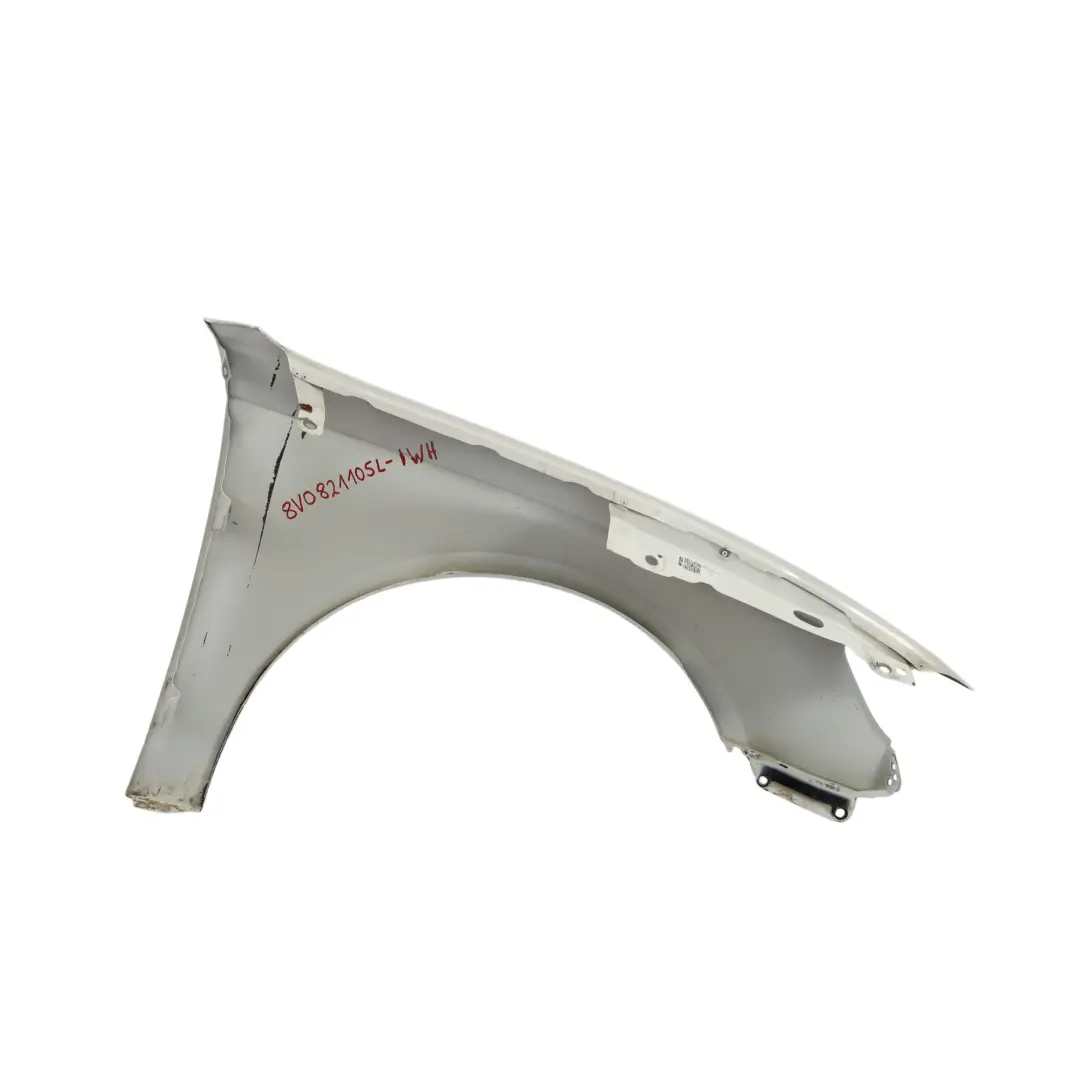 Audi A3 8V Pannello Laterale Anteriore Sinistro Parafango Ibis White Bianco Y9C - SKU 8V0821105L-IWH - Numero di parte 8V0821105L
