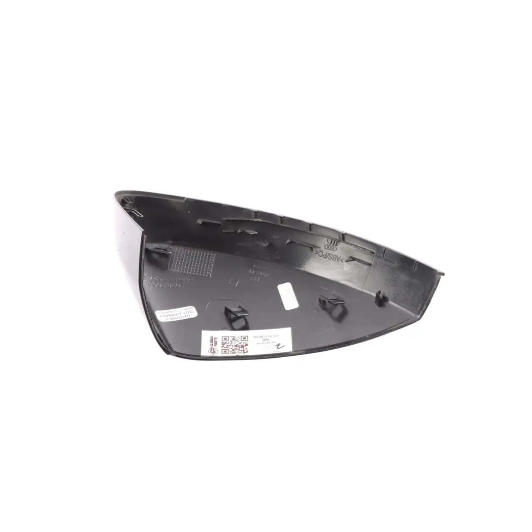 Audi A3 8V Door Wing Mirror Cover Cap Left N/S Brilliant Black - Y9B - SKU 8V0857527D-BBL - Part number 8V0857527D
