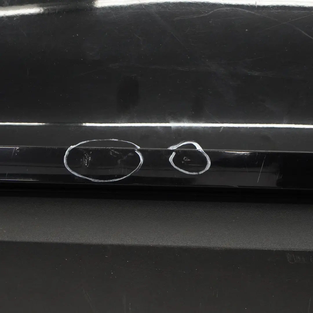 Audi A3 8V Rear Bumper Trim Panel Covering Brilliant Black Metallic - Y9B - SKU 8V3807067-BBL - Part number 8V3807067