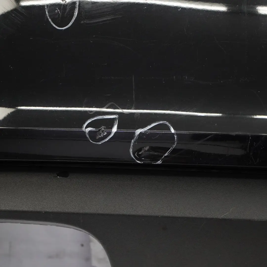 Bumper Trim Panel Covering Brilliant Black Metallic - Y9B to Audi A3 8V Rear with Part number 8V3807067 Audi A3 8V Rear Bumper Trim Panel Covering Brilliant Black Metallic - Y9B - SKU 8V3807067-BBL - Part number 8V3807067