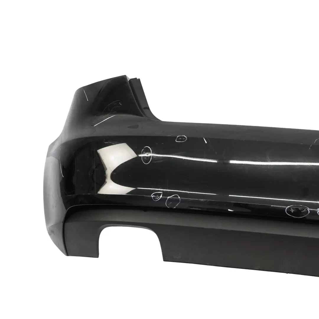 Audi A3 8V Rear Bumper Trim Panel Covering Brilliant Black Metallic - Y9B - SKU 8V3807067-BBL - Part number 8V3807067