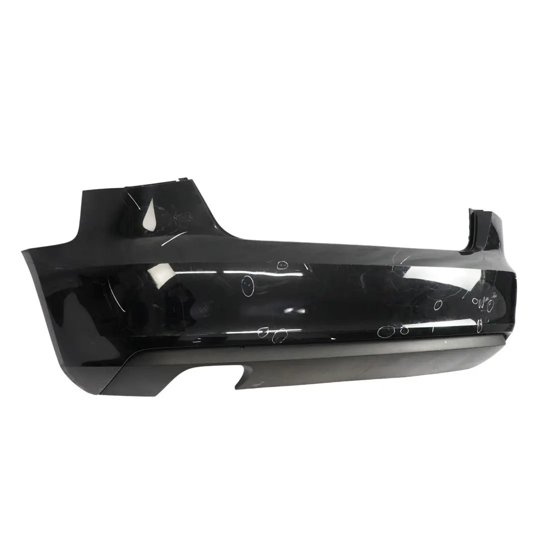 Audi A3 8V Rear Bumper Trim Panel Covering Brilliant Black Metallic - Y9B - SKU 8V3807067-BBL - Part number 8V3807067