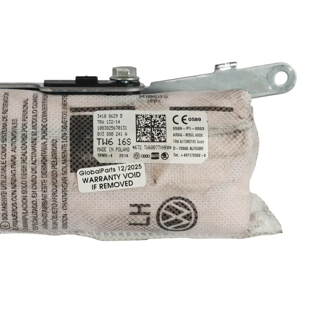 Module Climatisation Siège Avant Gauche Côté Conducteur pour Audi A3 8V à propos du numéro de pièce 8V3880241A Audi A3 8V Module Climatisation Siège Avant Gauche Côté Conducteur - SKU 8V3880241A-1 - Numéro de pièce 8V3880241A