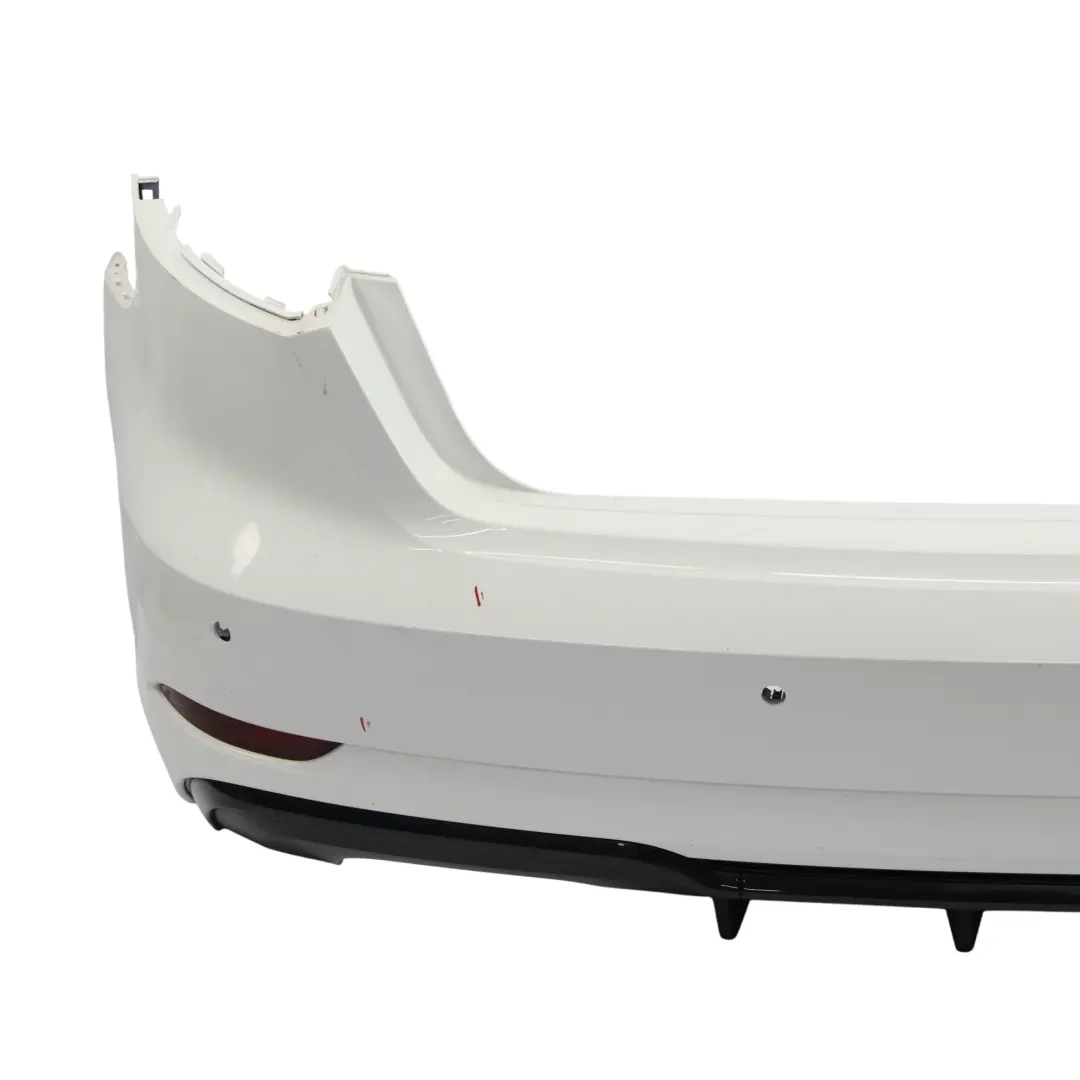 Bumper Trim Panel Covering Ibis White - Y9C to Audi S3 8V Rear with Part number 8V4807067P Audi S3 8V Rear Bumper Trim Panel Covering Ibis White - Y9C - SKU 8V4807067P-IWH - Part number 8V4807067P