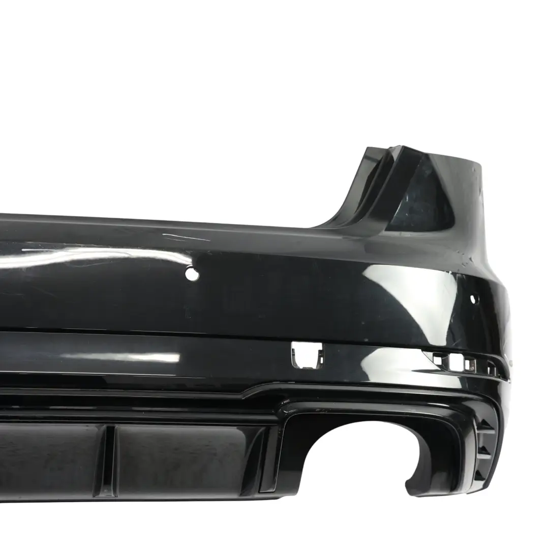 Bumper Trim Panel Covering Mythical Black Metallic - Y9T to Audi S3 8V Rear with Part number 8V4807067P Audi S3 8V Rear Bumper Trim Panel Covering Mythical Black Metallic - Y9T - SKU 8V4807067P-MYB1 - Part number 8V4807067P