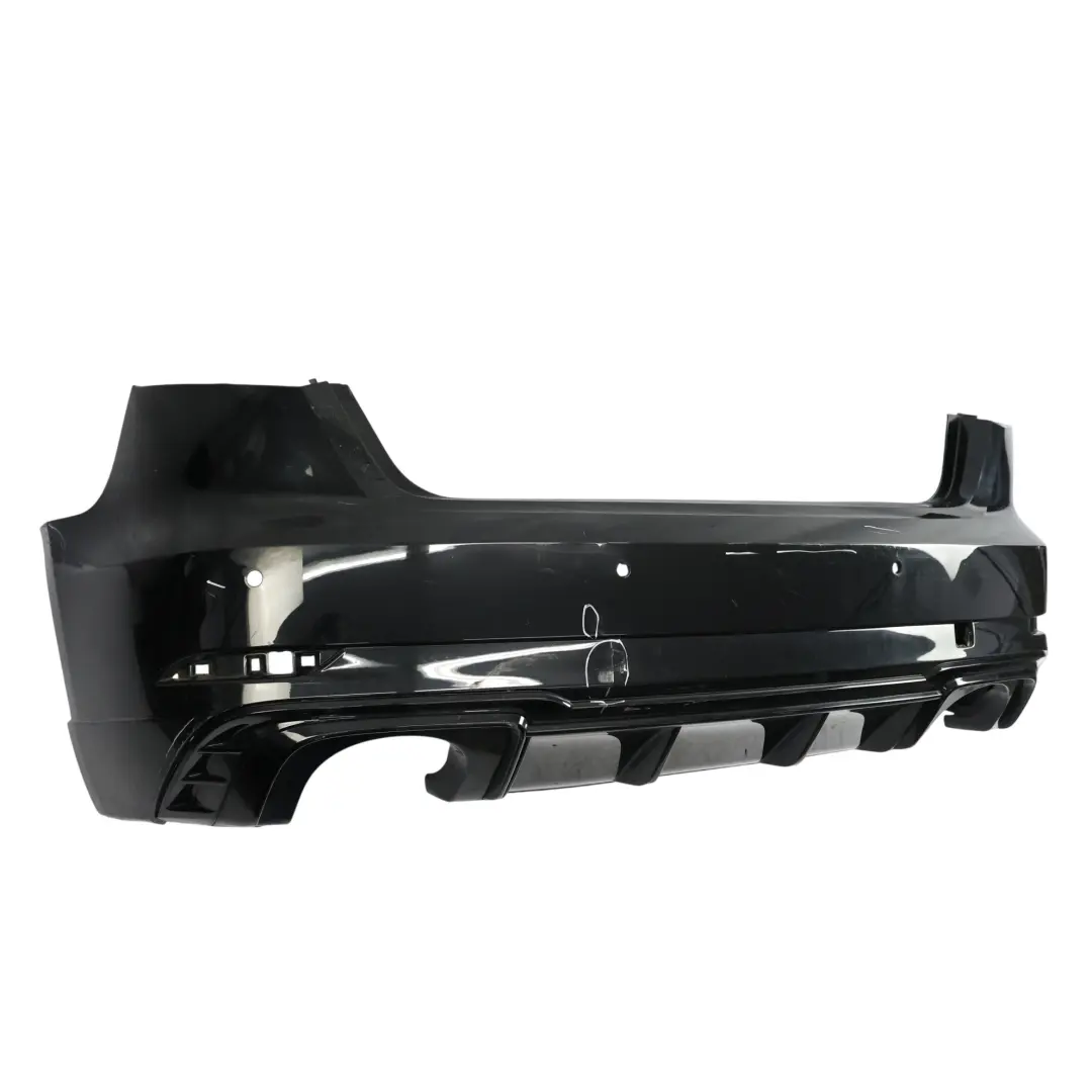 Bumper Trim Panel Covering Mythical Black Metallic - Y9T to Audi S3 8V Rear with Part number 8V4807067P Audi S3 8V Rear Bumper Trim Panel Covering Mythical Black Metallic - Y9T - SKU 8V4807067P-MYB1 - Part number 8V4807067P