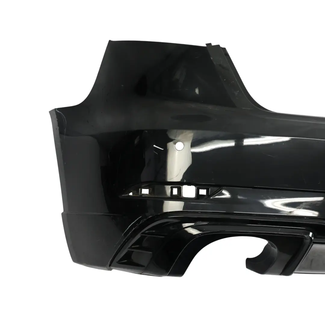 Bumper Trim Panel Covering Mythical Black Metallic - Y9T to Audi S3 8V Rear with Part number 8V4807067P Audi S3 8V Rear Bumper Trim Panel Covering Mythical Black Metallic - Y9T - SKU 8V4807067P-MYB1 - Part number 8V4807067P