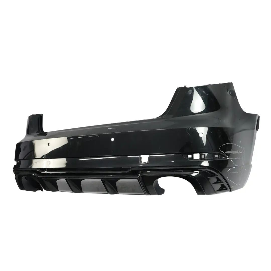 Bumper Trim Panel Covering Mythical Black Metallic - Y9T to Audi S3 8V Rear with Part number 8V4807067P Audi S3 8V Rear Bumper Trim Panel Covering Mythical Black Metallic - Y9T - SKU 8V4807067P-MYB1 - Part number 8V4807067P