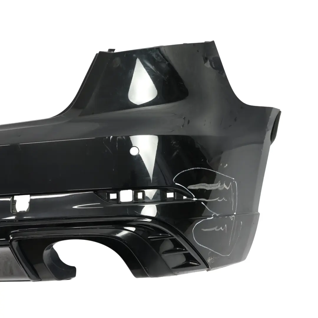 Audi S3 8V Rear Bumper Trim Panel Covering Mythical Black Metallic - Y9T - SKU 8V4807067P-MYB1 - Part number 8V4807067P