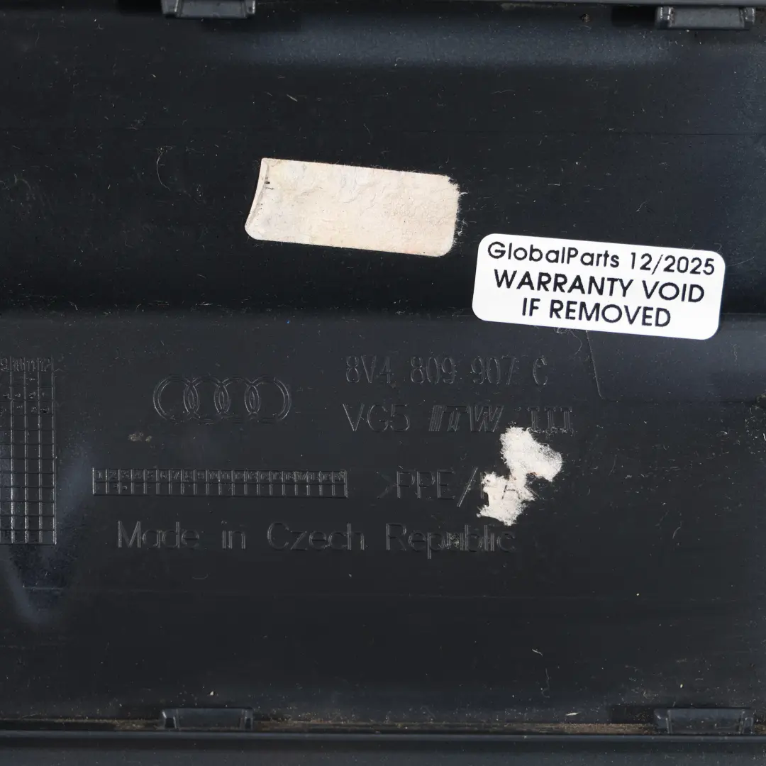 Filler Fill Flap Cap Cover Nano Grey Metallic-X7M to Audi A3 8V Fuel with Part number 8V4809907C Audi A3 8V Fuel Filler Fill Flap Cap Cover Nano Grey Metallic-X7M - SKU 8V4809907C-NGR - Part number 8V4809907C