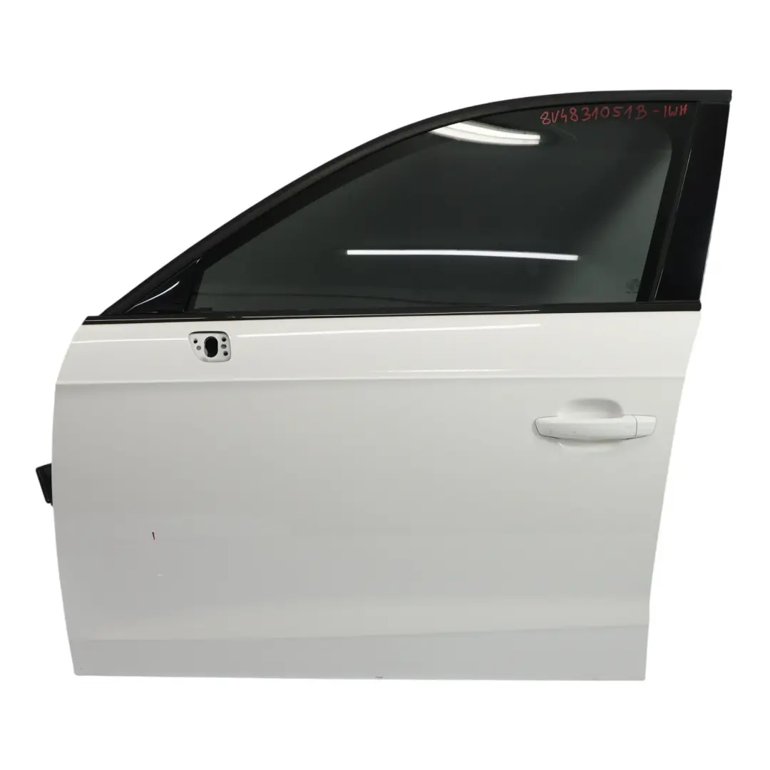 Sportback Tür Vorne Links Ibis White Weiß - Y9C für Audi A3 8V mit Teilenummer 8V4831051B Audi A3 8V Sportback Tür Vorne Links Ibis White Weiß - Y9C - SKU 8V4831051B-IWH - Teilenummer 8V4831051B