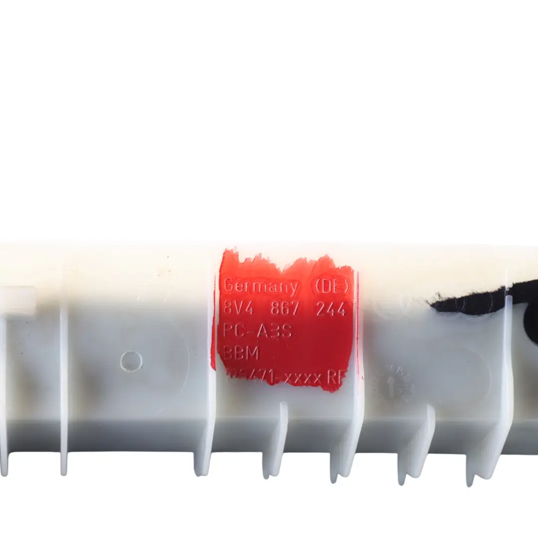 Audi A3 RS3 8V B-Pillar Trim Cover Panel Upper Black Right O/S - SKU 8V4867244 - Part number 8V4867244