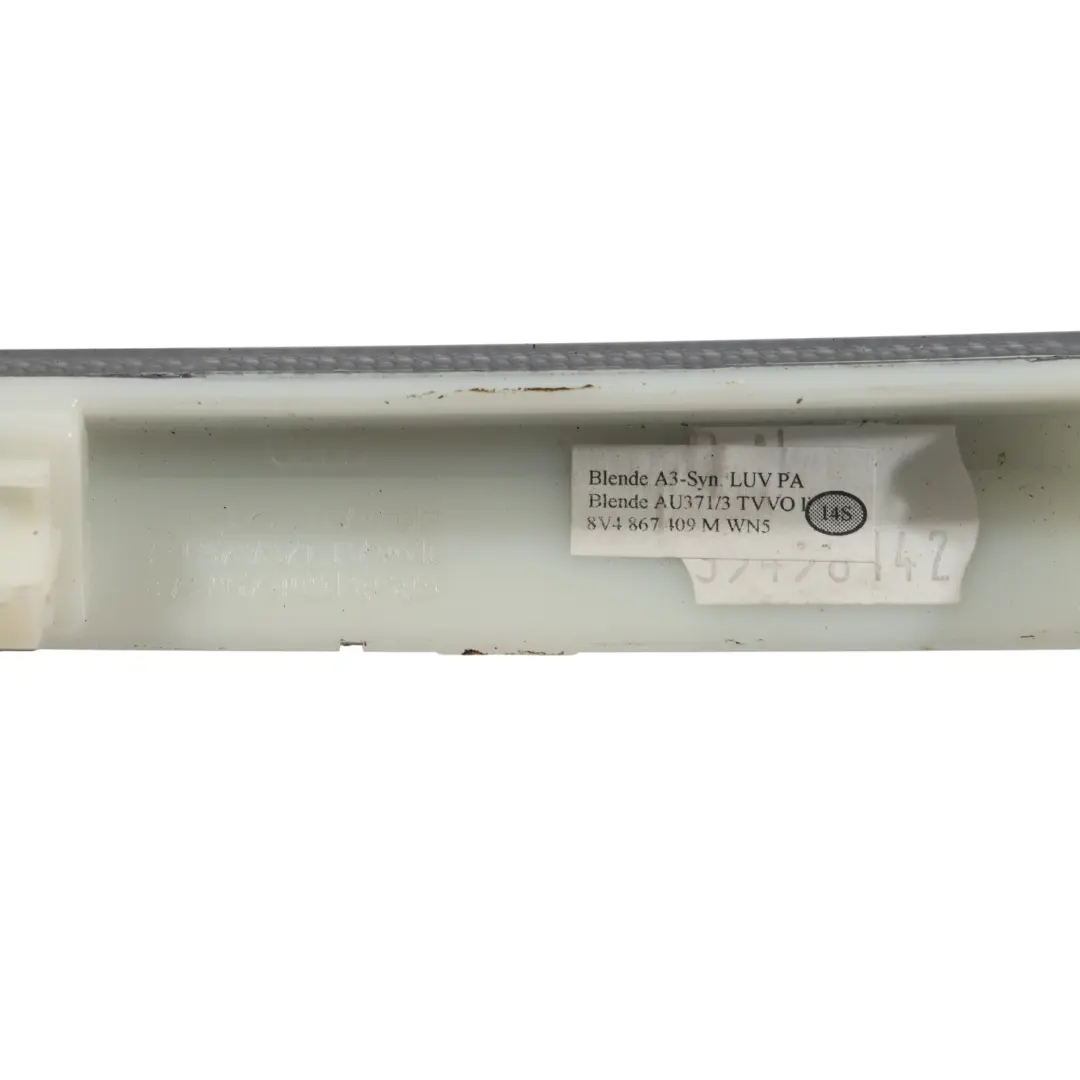 Front Door Card Moulding Trim Strip Left N/S Grey to Audi RS3 8V with Part number 8V4867409M Audi RS3 8V Front Door Card Moulding Trim Strip Left N/S Grey - SKU 8V4867409M - Part number 8V4867409M