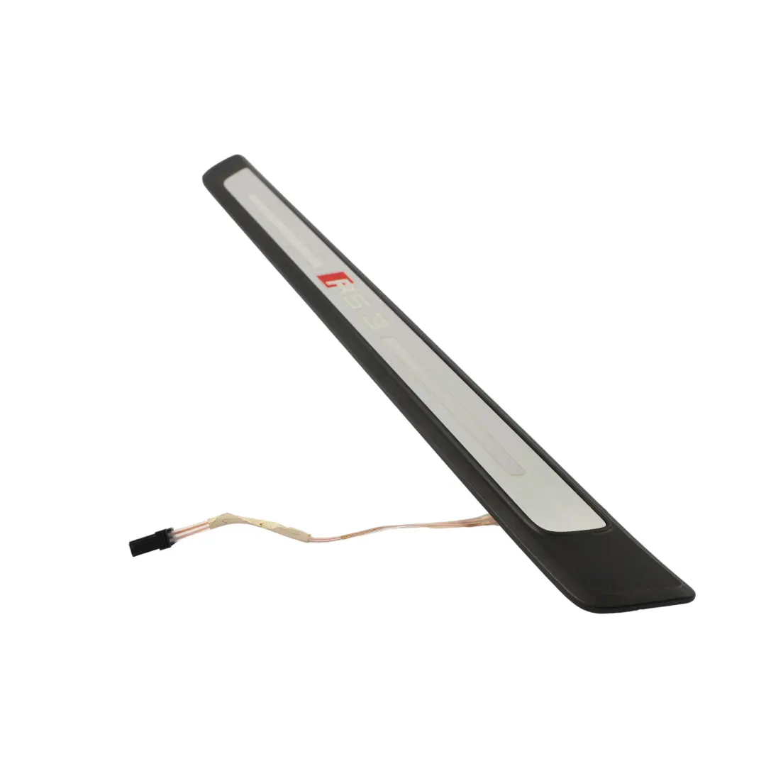 Front Door Illuminated Sill Strip Plate Trim Left N/S to Audi RS3 8V with Part number 8V4947417B Audi RS3 8V Front Door Illuminated Sill Strip Plate Trim Left N/S - SKU 8V4947417B - Part number 8V4947417B