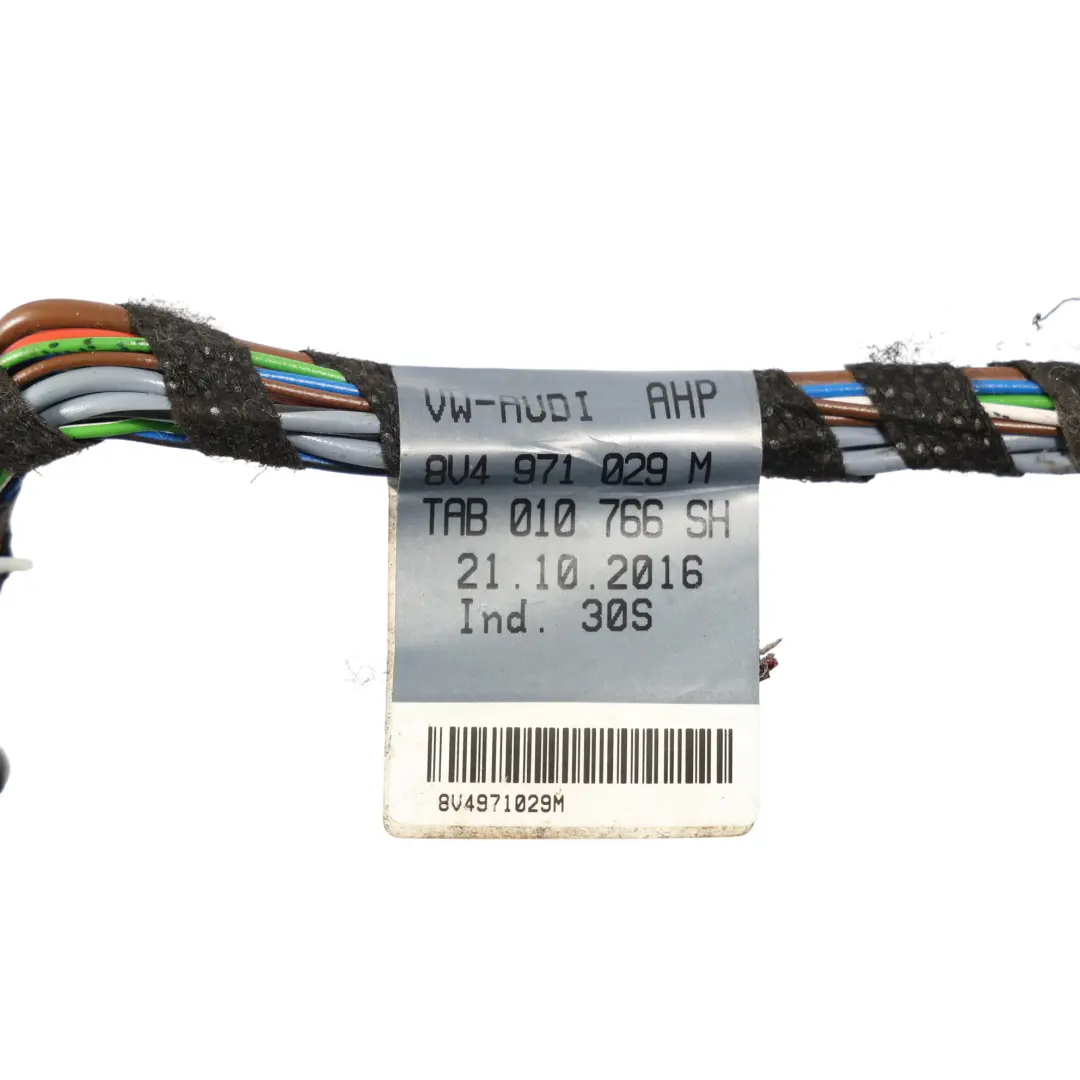 Puerta Delantera Mazo De Cables Cable Lado Conductor para Audi A3 S3 8V con número de pieza 8V4971029M Audi A3 S3 8V Puerta Delantera Mazo De Cables Cable Lado Conductor - SKU 8V4971029M - Número de pieza 8V4971029M