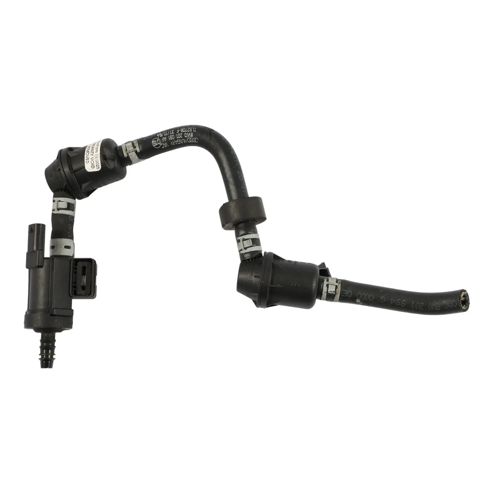 Audi RS4 B9 RS5 F5 Activated Charcoal Fuel Tank Breather Vent Pipe 8W0201991AF